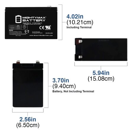 Mighty Max Battery 12V 9AH Battery for Razor e225 / e300 With 12V Solar Panel MAX3466904